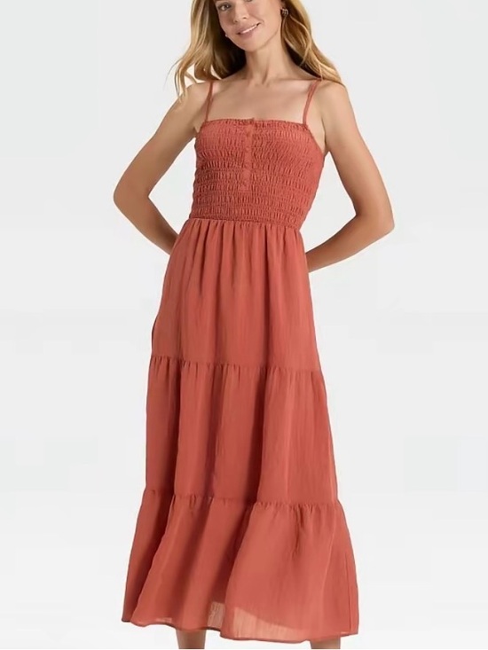 Universal Thread Dresses & Skirts - Women's Button-Front Smocked Maxi Sundress - Universal Thread